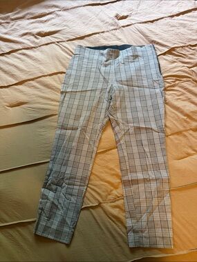 Women’s Gray Plaid Dress Pants